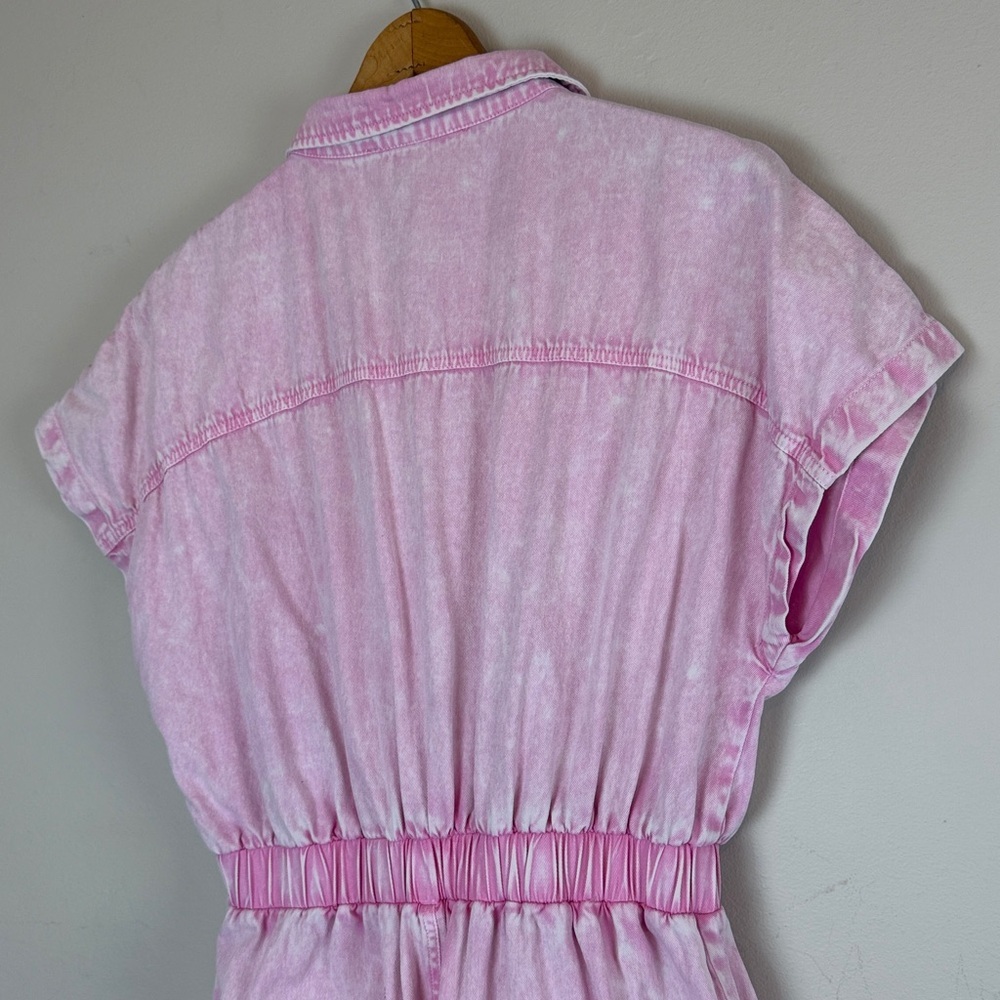 Simply Southern pink "Denim" Jumpsuit women’s size large - Picture 10 of 16